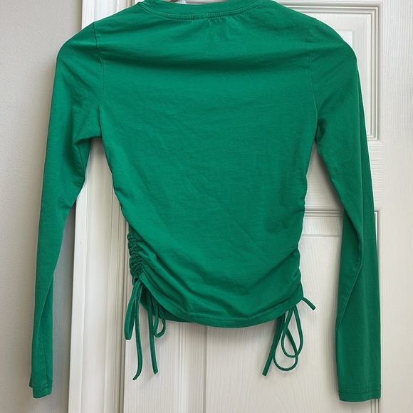 SHEIN Qutie Drawstring Ruched Solid Tee - Picture 5 of 7